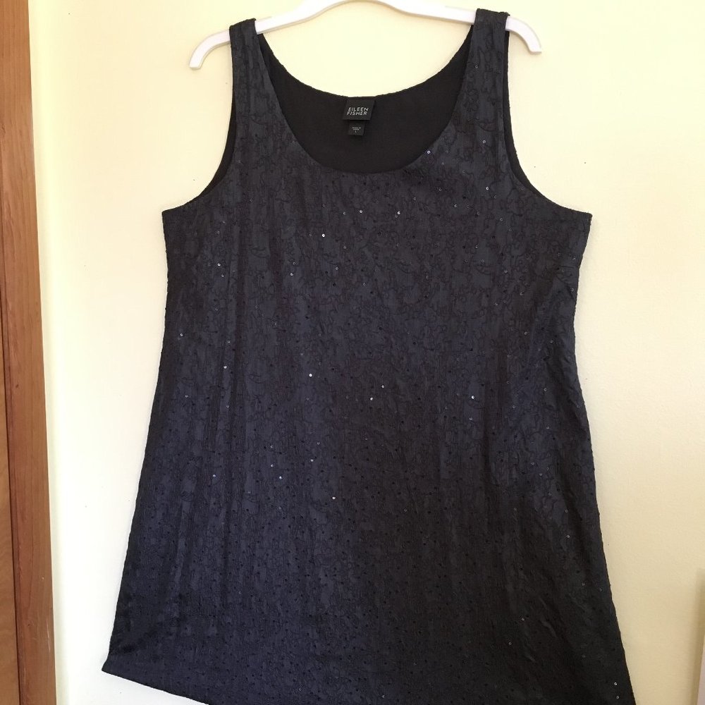 Eileen Fisher, with small black sequin